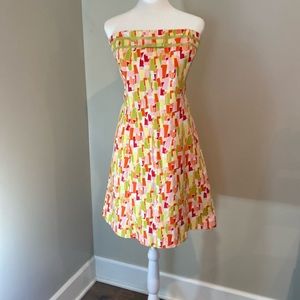 Elliott Lauren Strapless A-line Cotton Dress